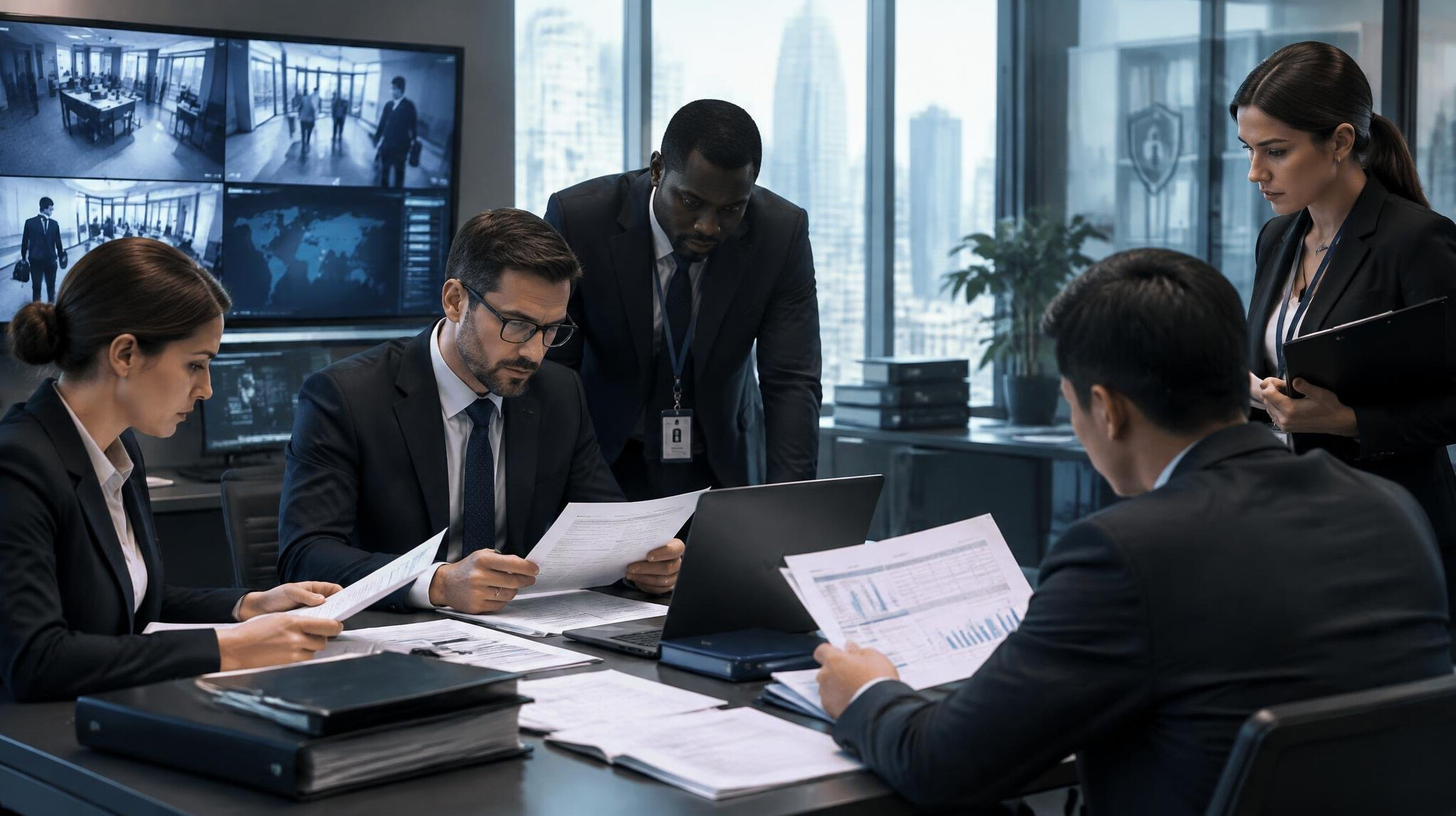 corporate surveillance team